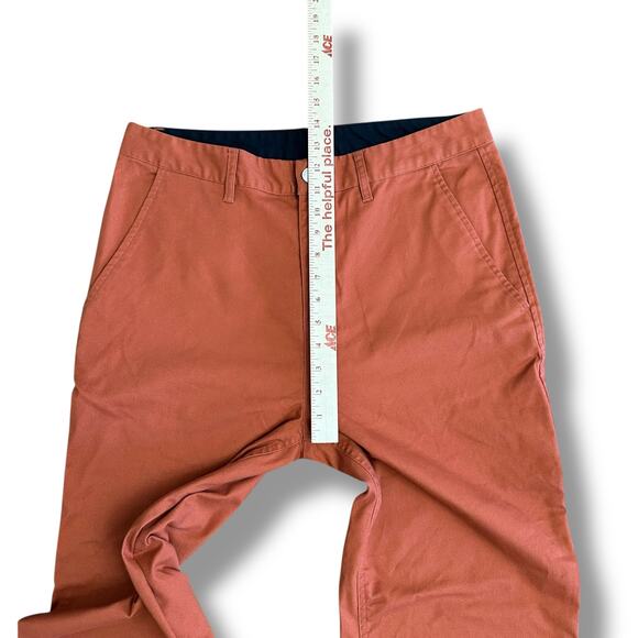 Backcountry Women’s Pants Rust Orange Straight Leg Cotton Blend Size 12 - Picture 6 of 9